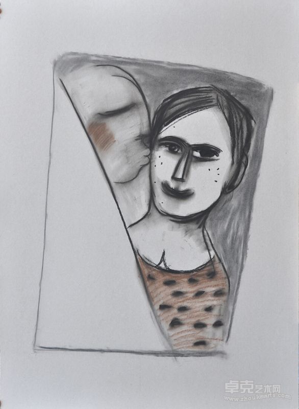 30 碎片  纸本炭笔 110×80cm