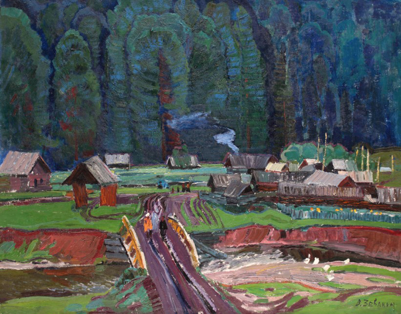 日瓦金 雪松 80×100 cm 1968年