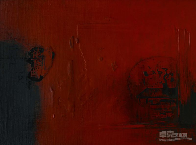 往境•花下醉The Bygones•Ravished By Flowers 120x160cm木头、大漆Wood, Chinese Lacquer 2011