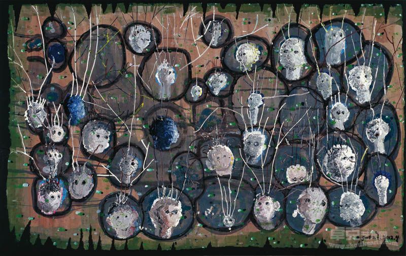 郭子 《枯竭》 125x200cm 2012年 布面丙烯