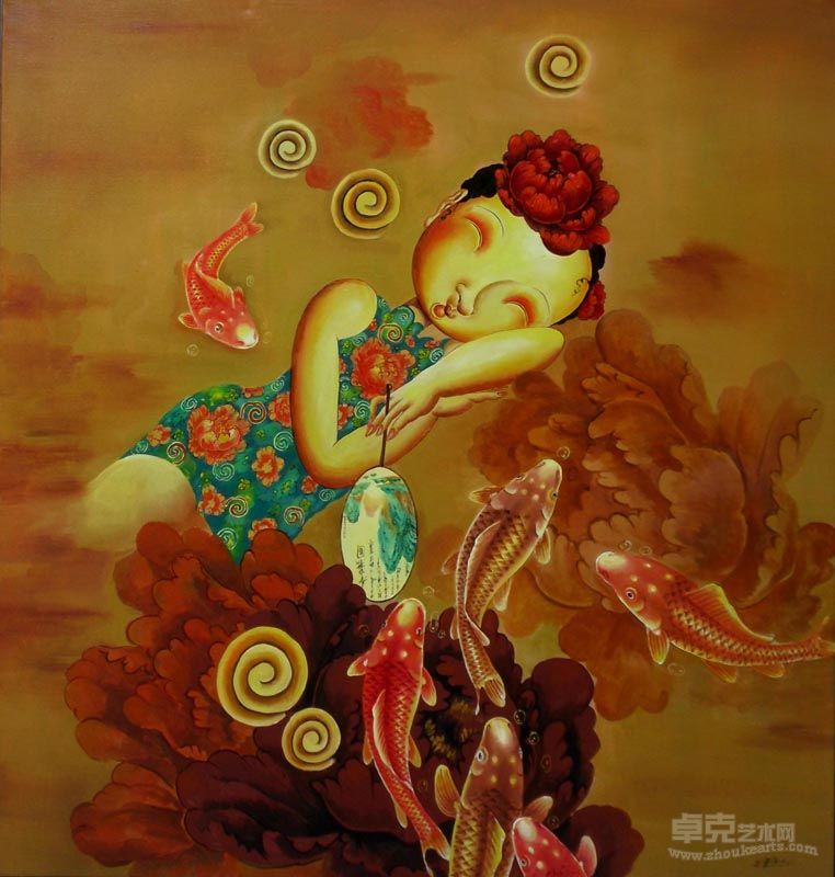 刘建华 瑞丽佳人2 布面油画 105×100cm 2012年