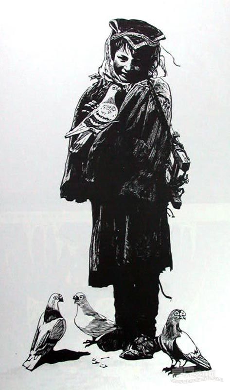 阿鸽  1984  82.5x55cm