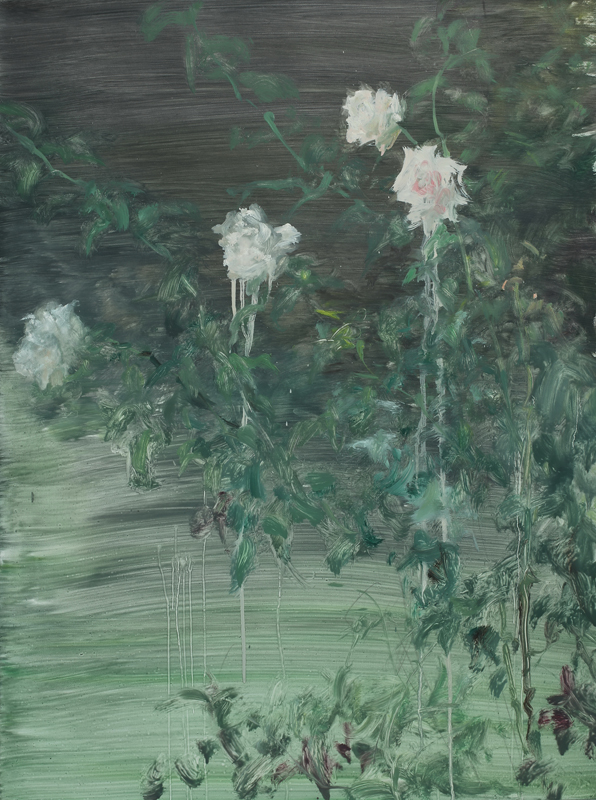 何多苓  杂花写生5时间2011.7.23；80x60cm；布面油画