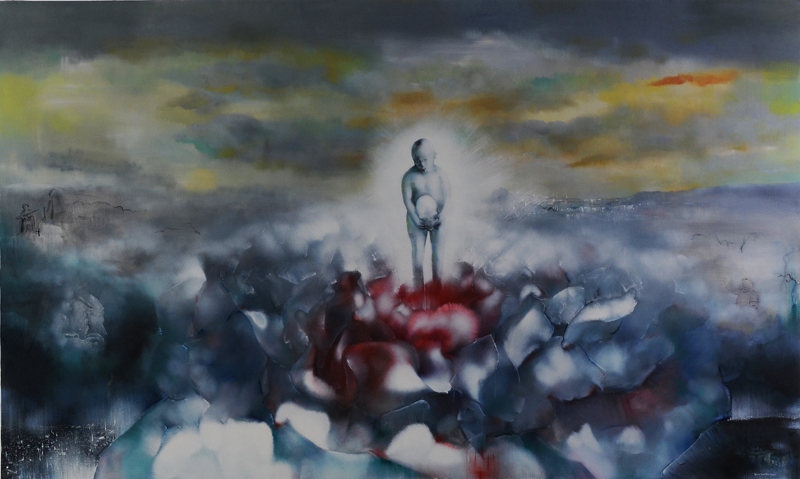 罗发辉  我的大花NO1  2010   400x250cm.布面油画Oil on Canvas