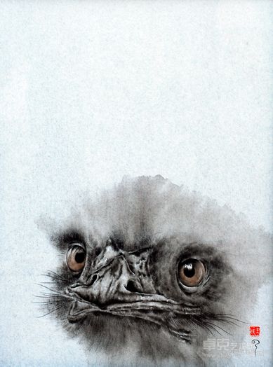 融  30x40cm纸本水墨2008
