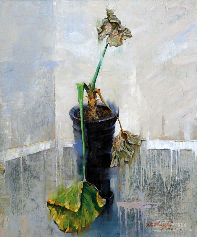 李小争油画《灵·悟》（120-100厘米，2011）