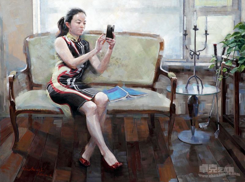 李小争油画《微时代》（150-200厘米，2012年）