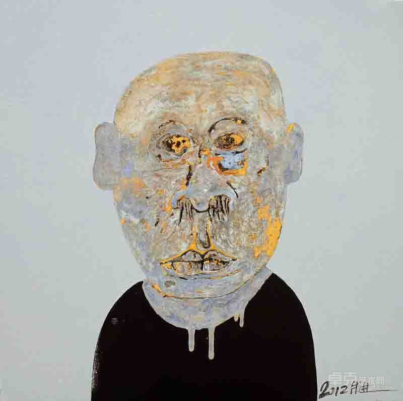 老二12.9，100x100cm2012年
