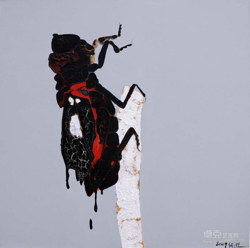 大虫3 100x100cm2009年