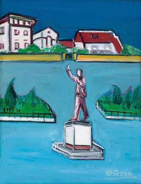 郑在东外白渡桥 57×43cm 布面油画 2010.