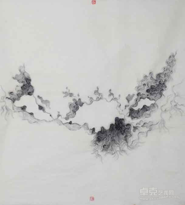 叶放绮石斋笔山洞天图之一 110×97cm 宣纸、水墨 2012.