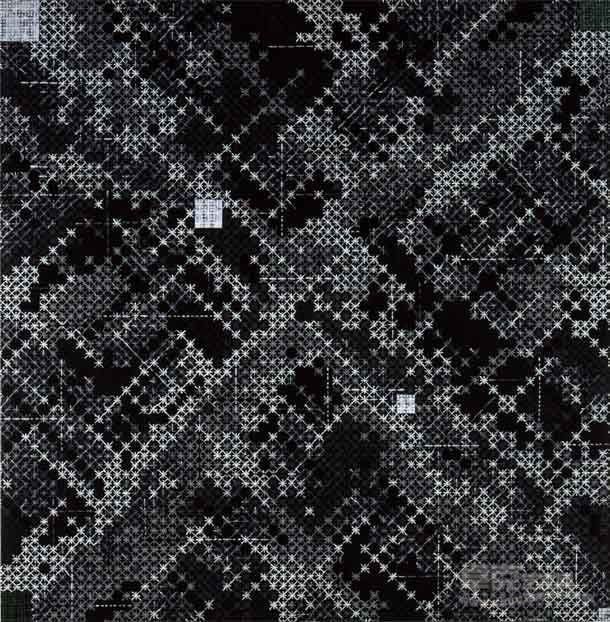 丁乙十示 2012-1 200×200cm 丙烯 画布 2012