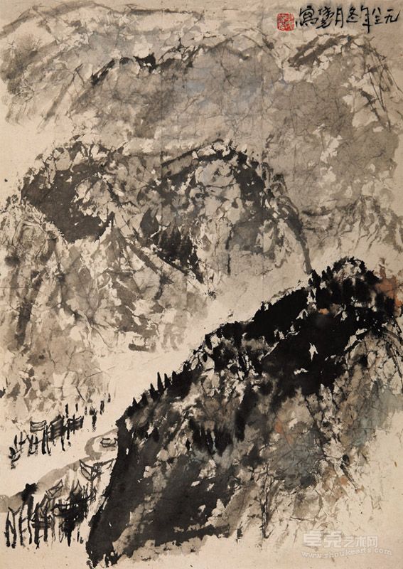 冬日太行 68×48CM 1983