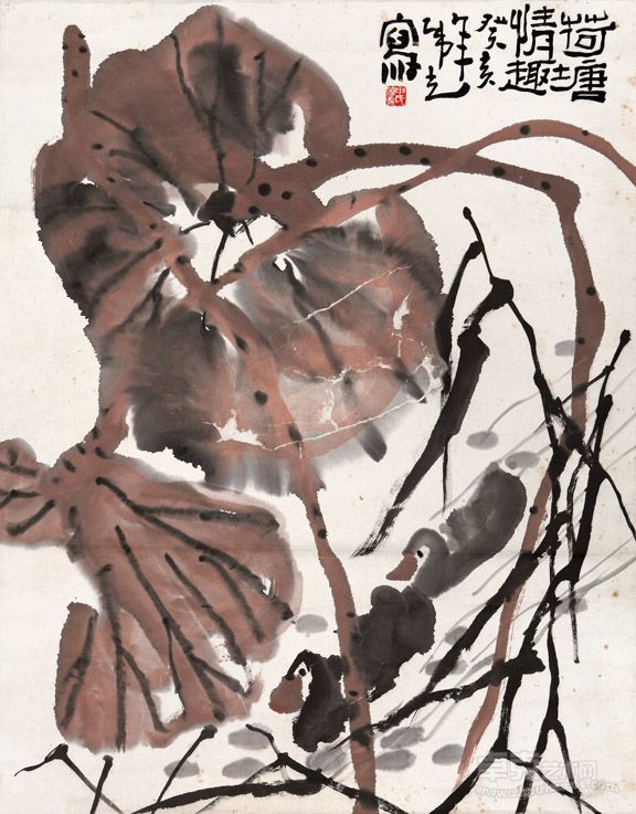 荷塘情趣 83×65CM 1983