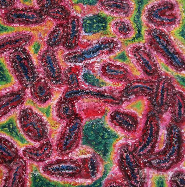 作品1号.布面油画70X70cm2009年