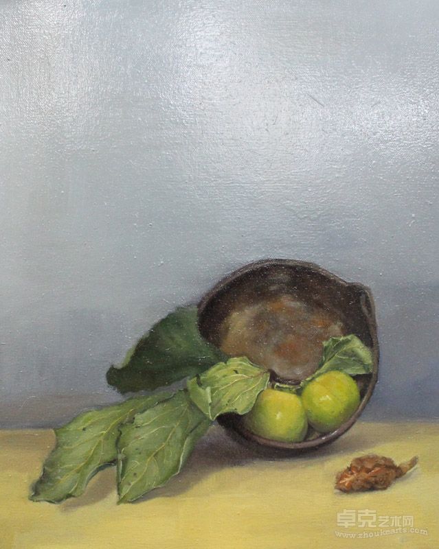 曹哲《青柿与干果》30cm×40cm
