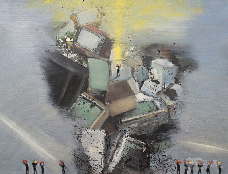 曹哲《一定是我的观察方式不对？》NO.2    60cm×80cm