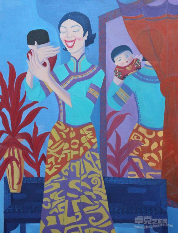 顾静静《沉醉》系列三2012年 创作 尺寸100×130cm