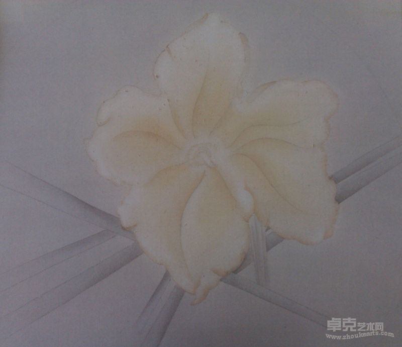 孙海霞《花语之二》   尺寸：50×50cm