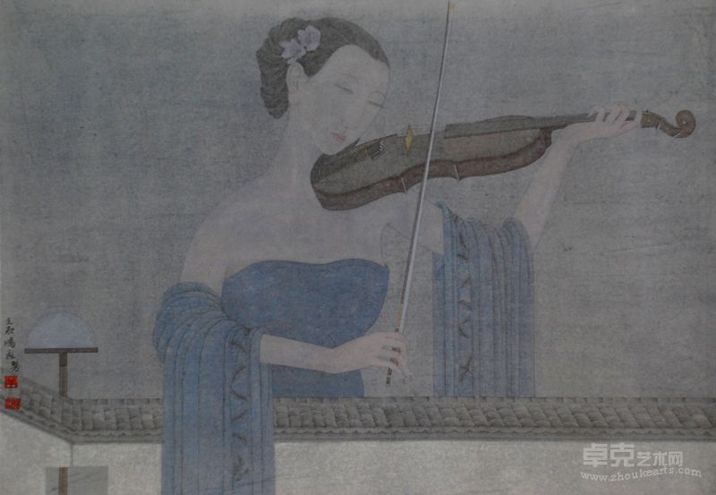 叶鹏飞《乐声悠扬》之三  77cm×54cm  2012年