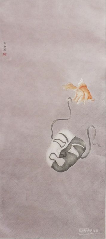 左中玥 假行僧之一  38cm×71cm 2012