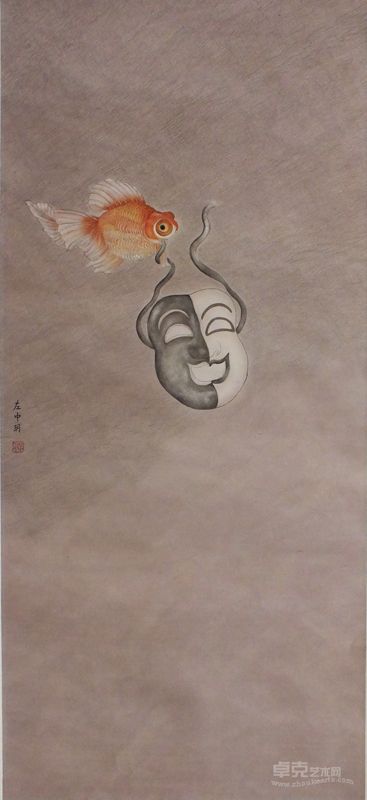 左中玥 假行僧之二 38cm×71cm 2012年
