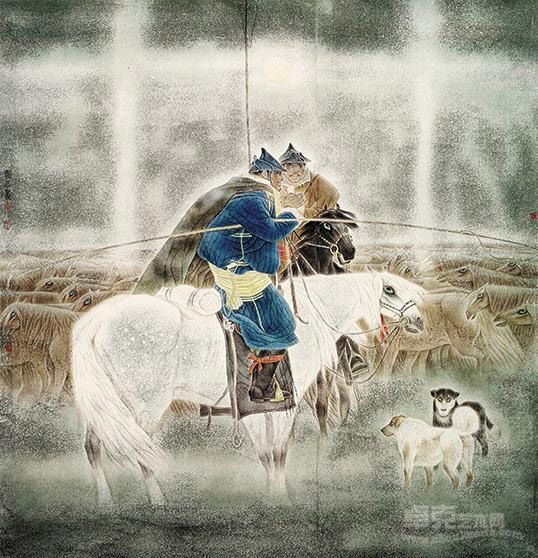 草原月夜 吴团良