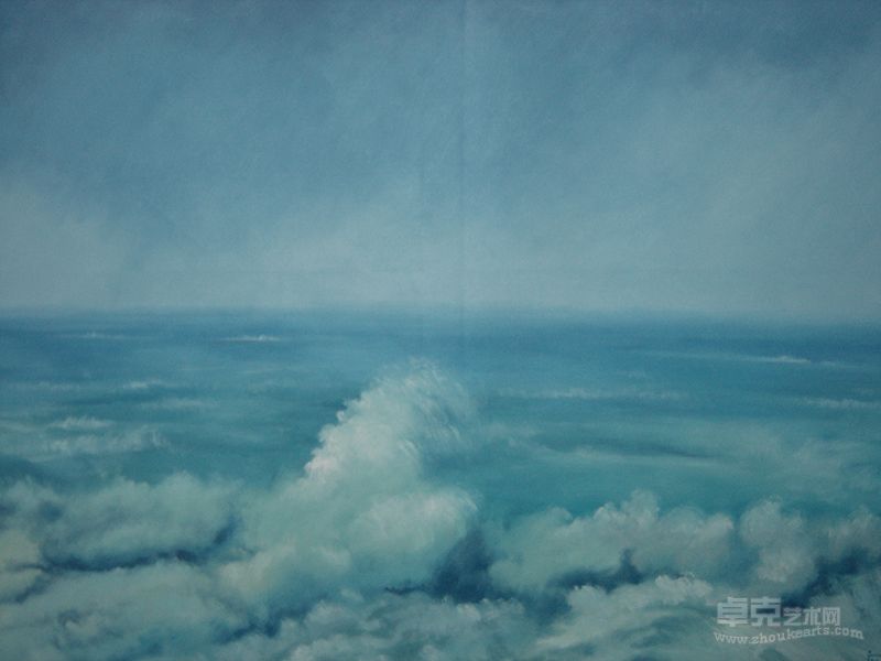 《海景系列1号》布面油画，120乘100cm