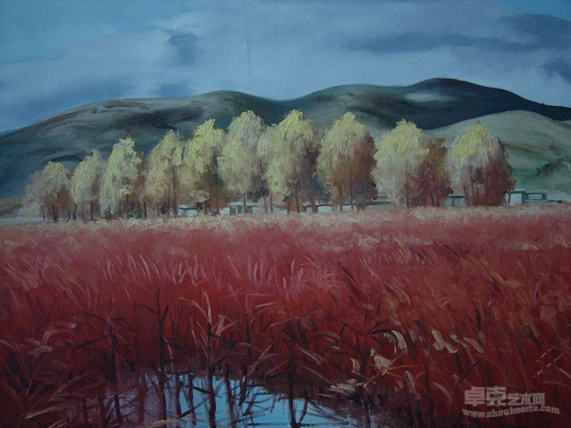 《金秋系列2号》布面油画，120乘100cm