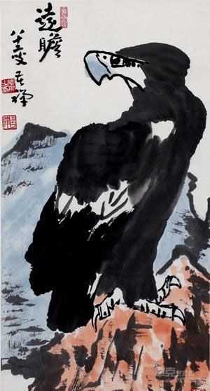 展览作品 李苦禅