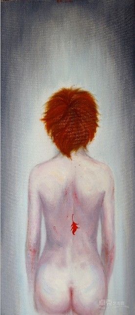 高虹《红叶》 75x32cm 布上油画  2010