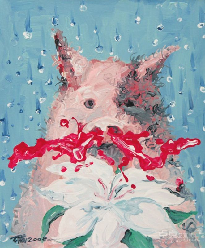 王威《送给你》 30x40cm 布面丙烯 200