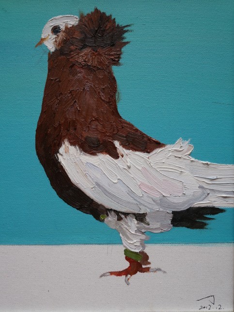 张一丁《新生New born》 30x40cm  布面油画