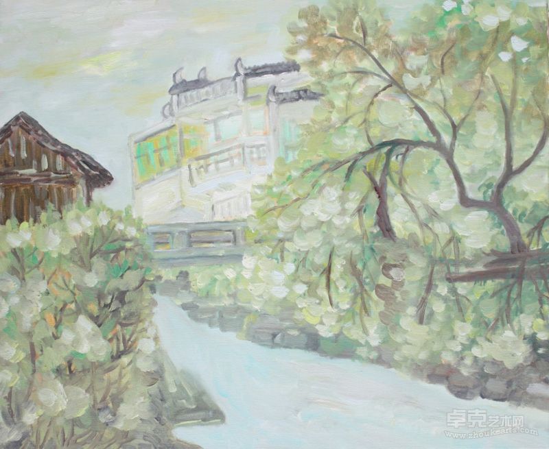 刘春冰《溢》 50X60cm 布面油画