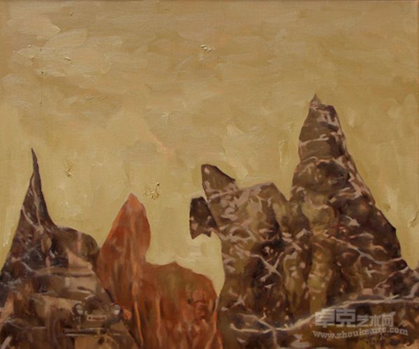 方景华《石景-1》 50x60cm