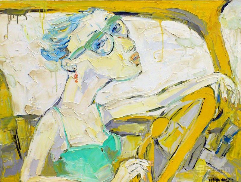 王清丽《欲望都市》系列之一 70X90cm 布面油画 2007年