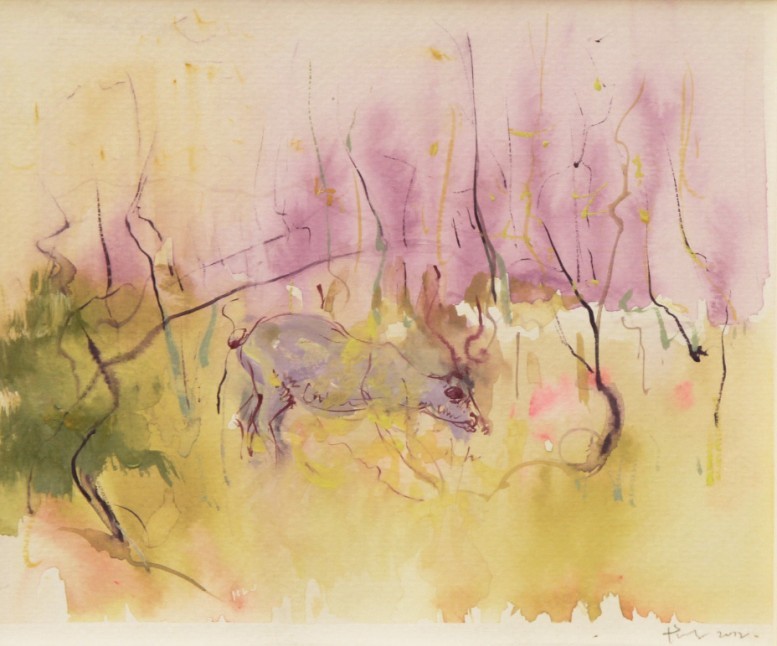 詹东《小猫日记》no.1  23x18cm 纸本丙烯