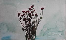 周菲《画之恋》 30x20cm 纸本水彩
