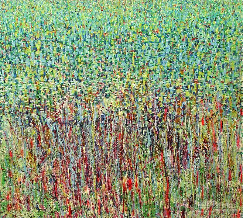 《记忆的湖与爱无关的梦》200x180cm 布面油画