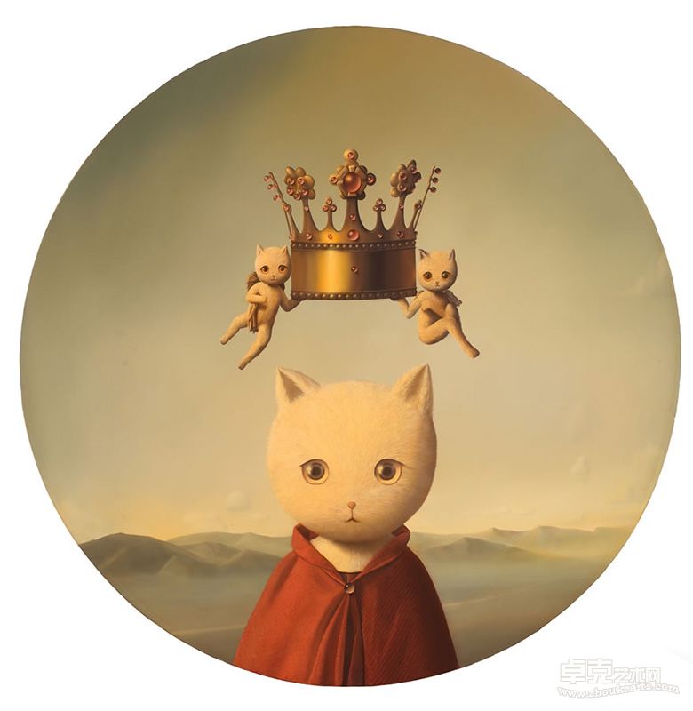 加冕诗 张凯　创作时间：2012　材质：布面油画　尺寸：D=80cm