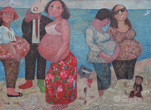 孕欲旋舞曲 郝丽 160*200cm 2012年作