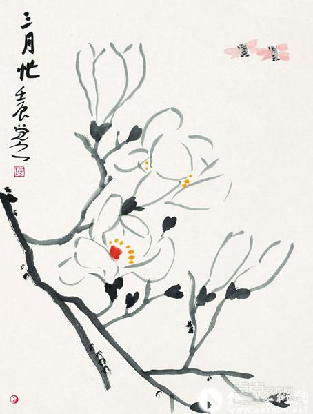 花卉册 梅墨生 33*44cm 2012年作