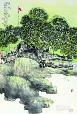 春风小店 69x46cm