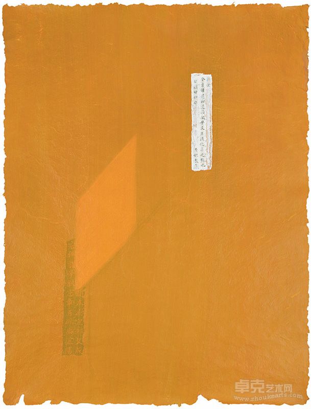 《历史的光影NO.15》，纸本丙烯， 114×84cm，2006年
