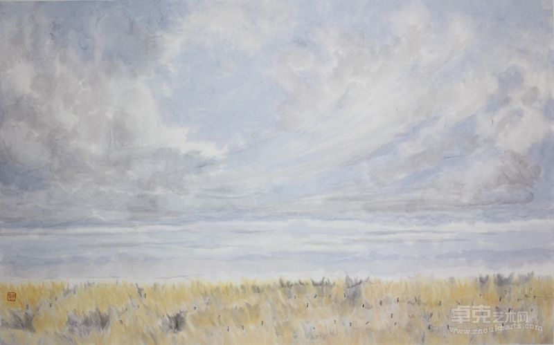 王牧羽《惊蛰》 98×60  纸本水墨  2012年