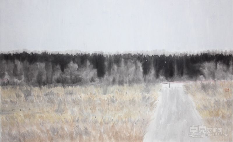 王牧羽《秋分》  98×60  纸本水墨  2012年