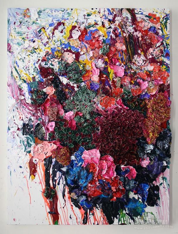 风景系列 庄红艺　创作时间：2012　材质：综合材料 　尺寸：200x150cm