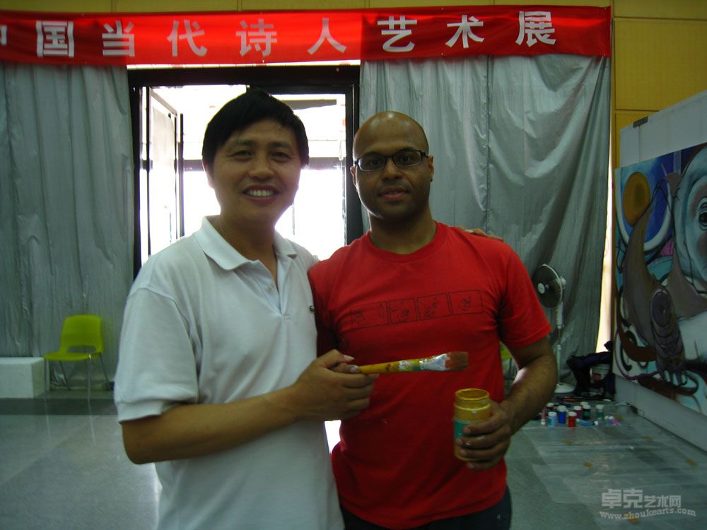 2009徐旭与美留学研究生卡尔在央美