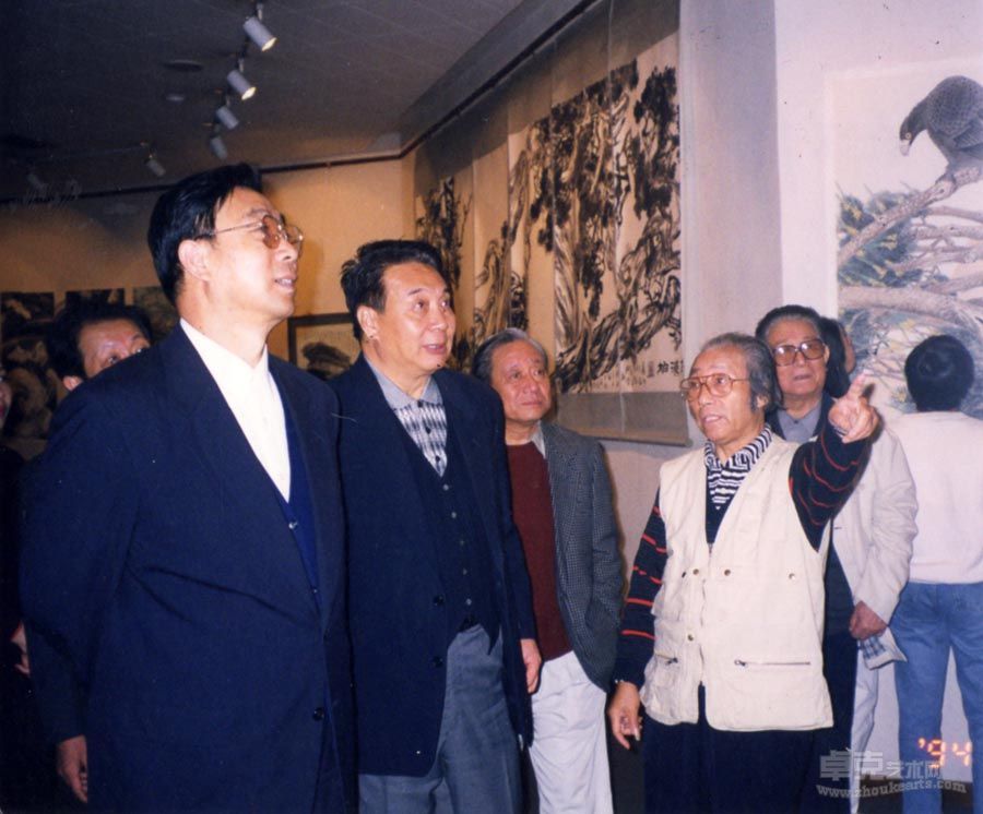 天津画展，左三：杜滋龄