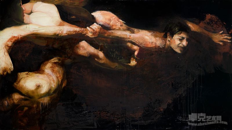 14.迷失的人 II，2012年，布面油画，85×150cm The lost people II, 2012, olio su tela  oil on canvas, cm 85x150
